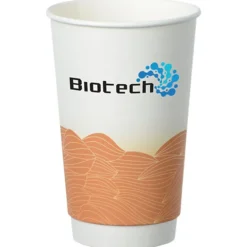 Turbulent Waves Full Color Insulated Paper Cup - 16 oz.