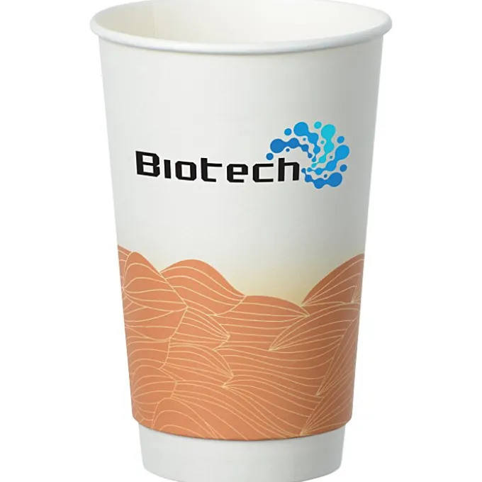 Turbulent Waves Full Color Insulated Paper Cup - 16 oz.