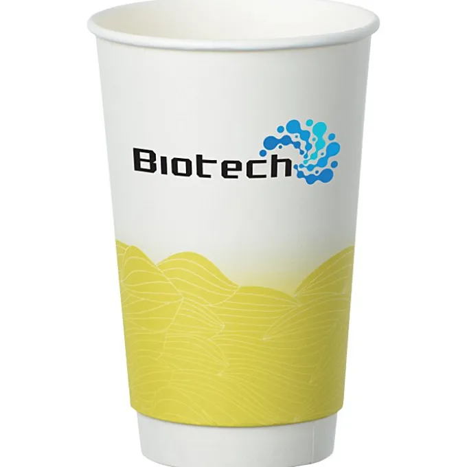 Turbulent Waves Full Color Insulated Paper Cup - 16 oz.