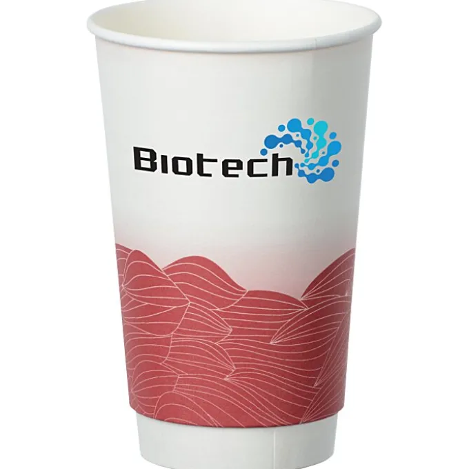 Turbulent Waves Full Color Insulated Paper Cup - 16 oz.