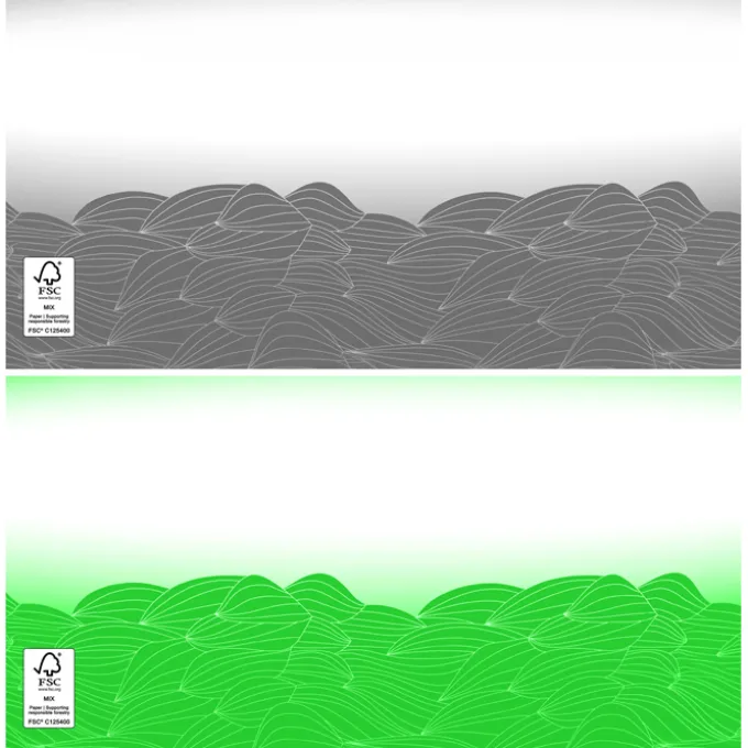 Turbulent Waves Full Color Insulated Paper Cup with Lid - 16 oz.