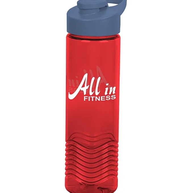 Twist Water Bottle with Flip Carry Lid - 24 oz