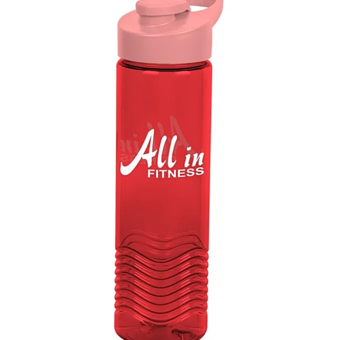 Twist Water Bottle with Flip Carry Lid - 24 oz