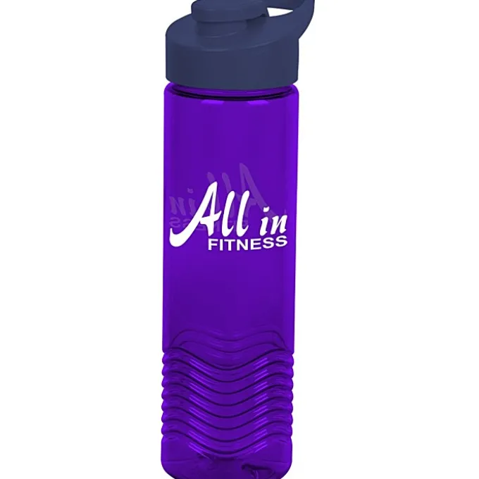 Twist Water Bottle with Flip Carry Lid - 24 oz