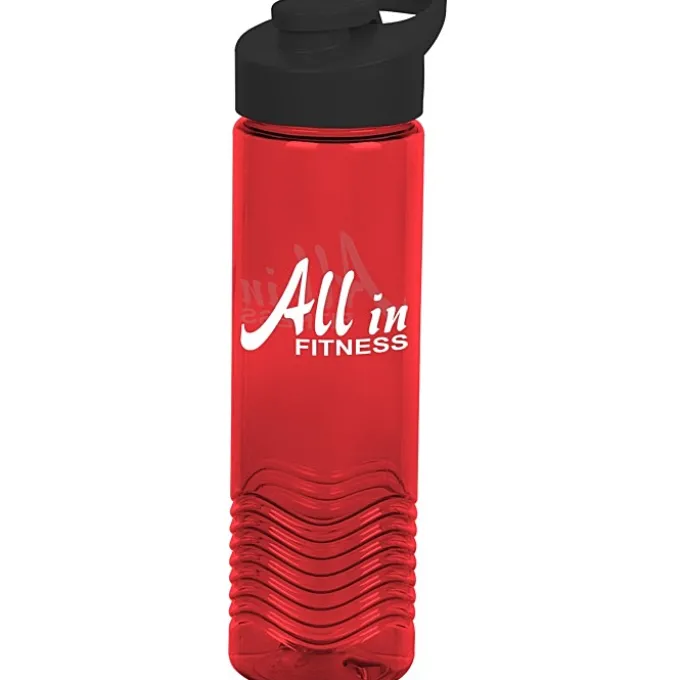 Twist Water Bottle with Flip Carry Lid - 24 oz