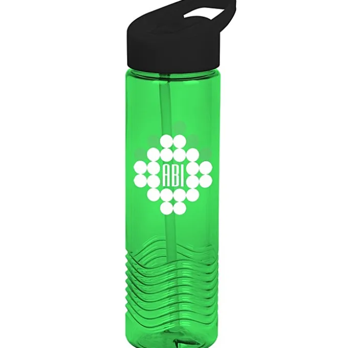 Twist Water Bottle with Flip Straw Lid - 24 oz