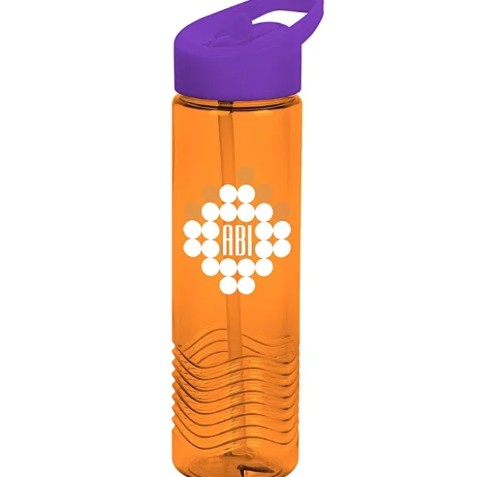 Twist Water Bottle with Flip Straw Lid - 24 oz