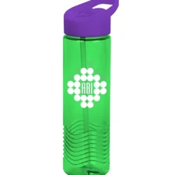 Twist Water Bottle with Flip Straw Lid - 24 oz