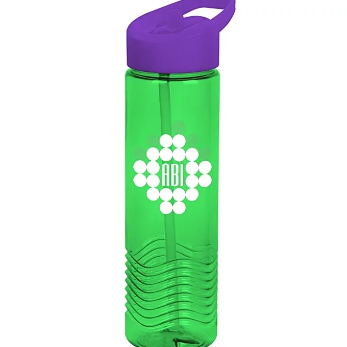 Twist Water Bottle with Flip Straw Lid - 24 oz