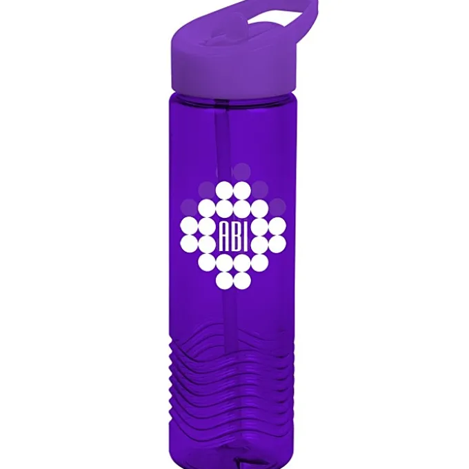 Twist Water Bottle with Flip Straw Lid - 24 oz