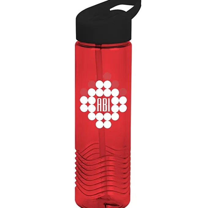 Twist Water Bottle with Flip Straw Lid - 24 oz