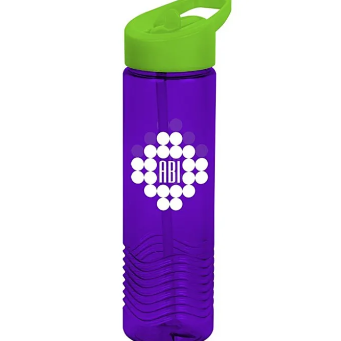 Twist Water Bottle with Flip Straw Lid - 24 oz