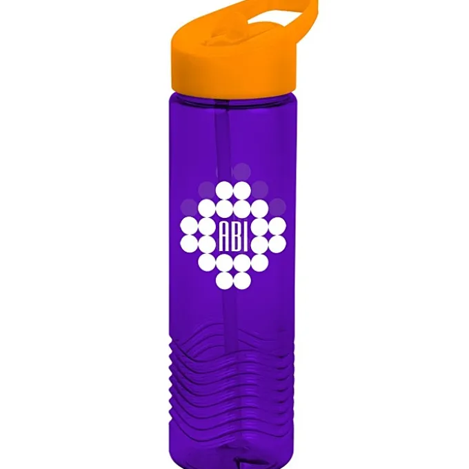 Twist Water Bottle with Flip Straw Lid - 24 oz