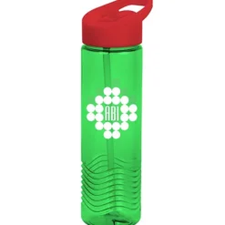 Twist Water Bottle with Flip Straw Lid - 24 oz