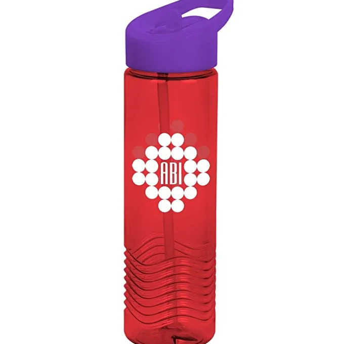 Twist Water Bottle with Flip Straw Lid - 24 oz