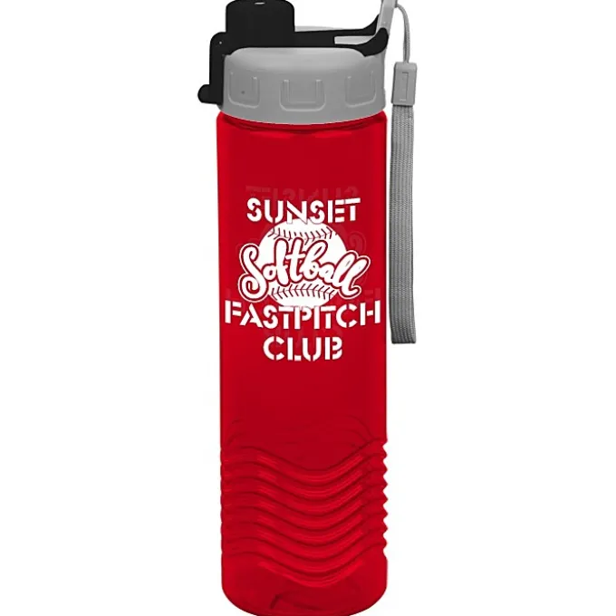 Twist Water Bottle with Quick Snap Lid - 24 oz