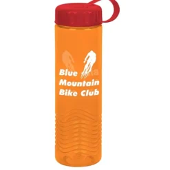 Twist Water Bottle with Tethered Lid - 24 oz