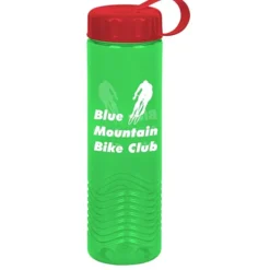 Twist Water Bottle with Tethered Lid - 24 oz