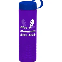 Twist Water Bottle with Tethered Lid - 24 oz