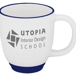 Two-Tone Bistro Mug - 12 oz - White
