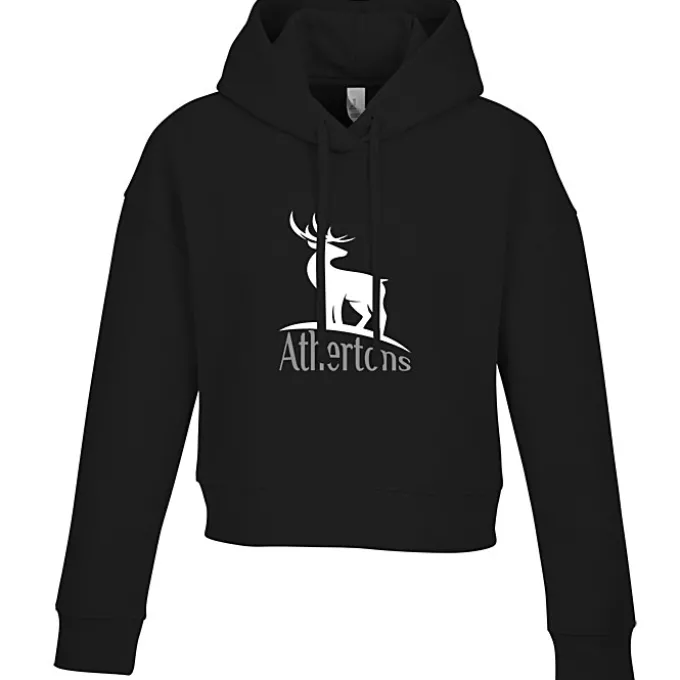 Ultimate 8.3-oz CVC Fleece Cropped Hoodie - Ladies' - Screen