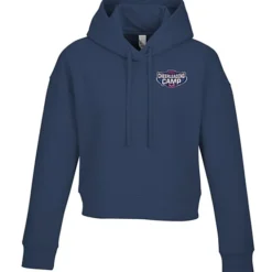 Ultimate 8.3-oz CVC Fleece Cropped Hoodie - Ladies' - Embroidered