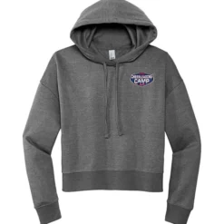 Ultimate 8.3-oz CVC Fleece Cropped Hoodie - Ladies' - Embroidered