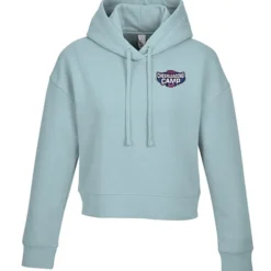 Ultimate 8.3-oz CVC Fleece Cropped Hoodie - Ladies' - Embroidered
