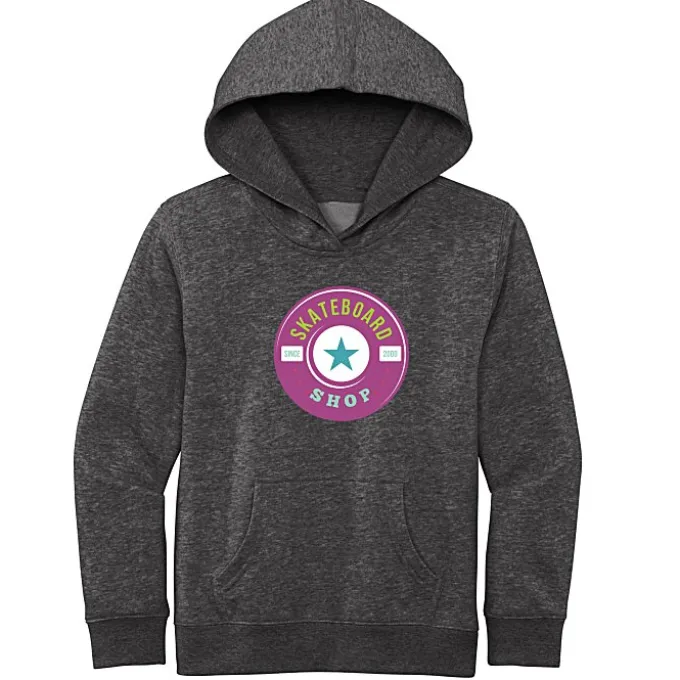 Ultimate 8.3-oz CVC Fleece Hoodie - Youth - Full Color