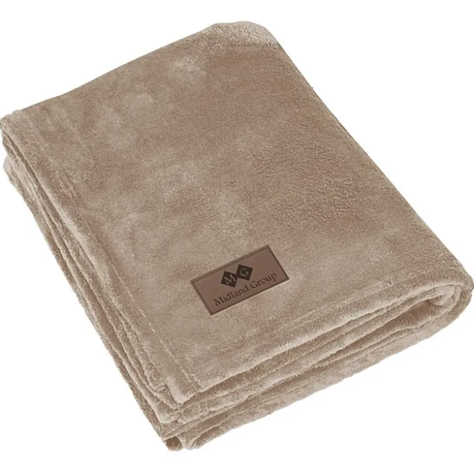 Ultra Plush Blanket - Laser Engraved Patch