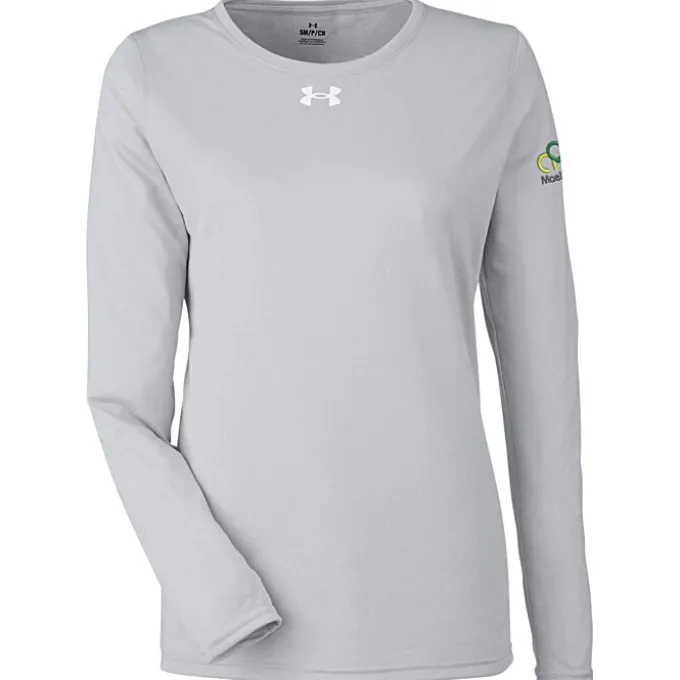 Under Armour Team Tech Long Sleeve T-Shirt - Ladies' - Embroidered
