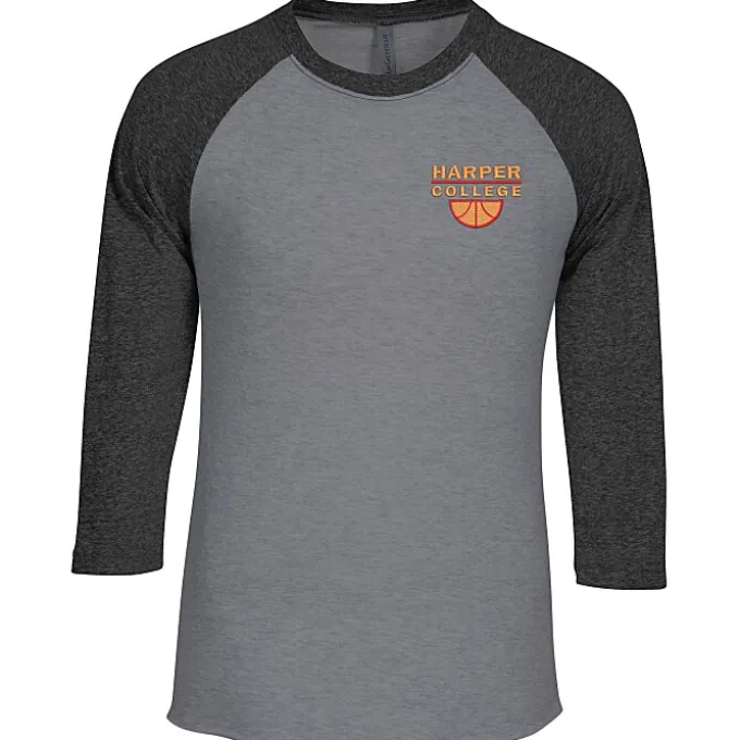 Unisex Tri-Blend Baseball Tee - Embroidered