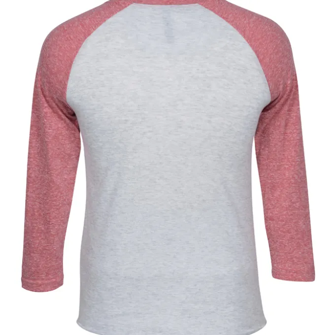 Unisex Tri-Blend Baseball Tee - Embroidered