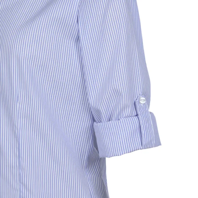 Untucked Striped Poplin Shirt - Ladies'