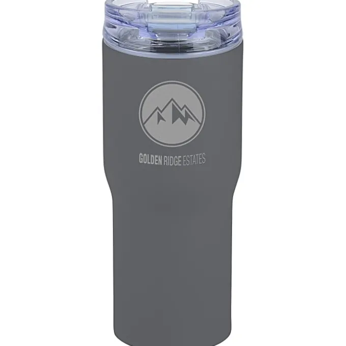 Urban Peak Vacuum Tumbler - 20 oz - Powder Coat - Laser Engraved