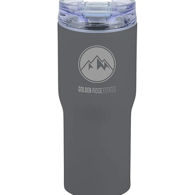 Urban Peak Vacuum Tumbler - 20 oz. - Powder Coat - Laser Engraved - 24 hr