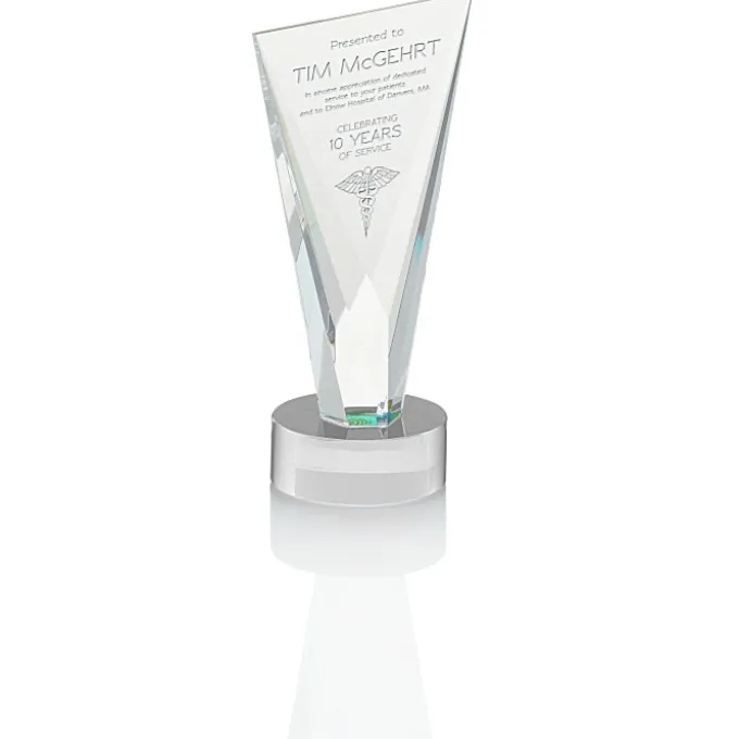 Valiant Crystal Award - 7 inches - 24 hr