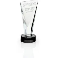 Valiant Crystal Award - 8 inches