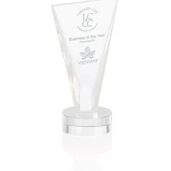 Valiant Crystal Award - 9 inches