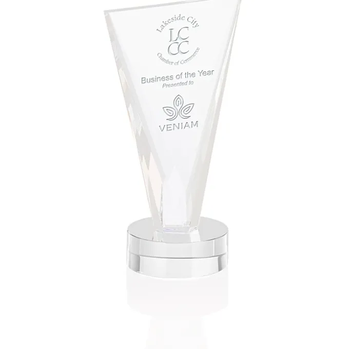 Valiant Crystal Award - 9 inches - 24 hr