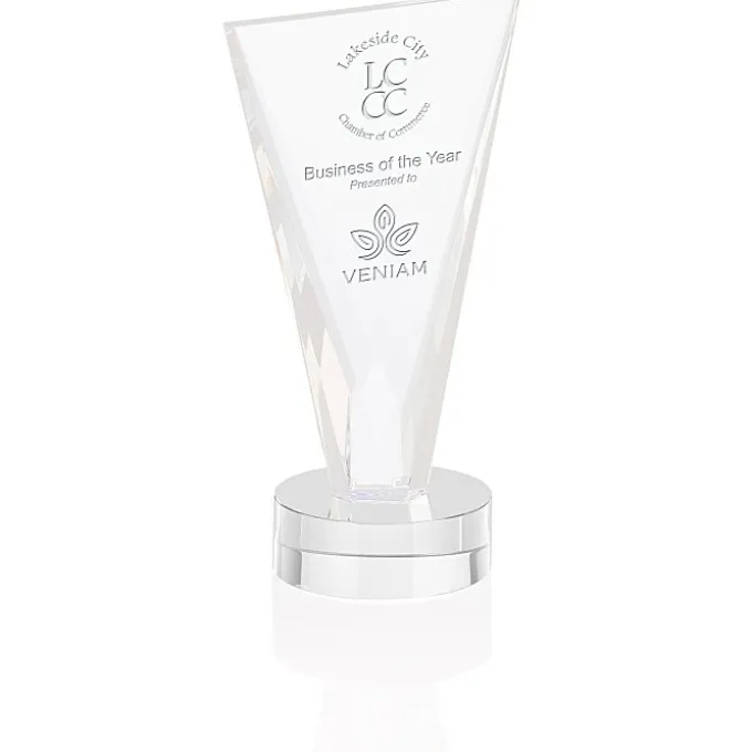Valiant Crystal Award - 9 inches - 24 hr