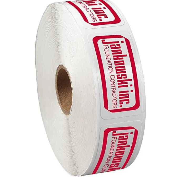 Value Sticker by the Roll - Rectangle - 1 inch x 2 inches - 24 hr