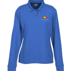 Vansport Omega Solid Mesh LS Tech Polo - Ladies'
