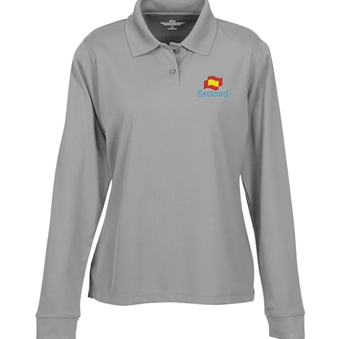 Vansport Omega Solid Mesh LS Tech Polo - Ladies'