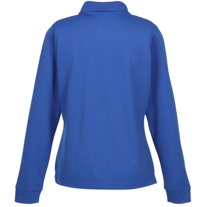 Vansport Omega Solid Mesh LS Tech Polo - Ladies'