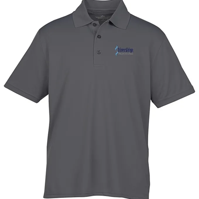 Vansport Omega Solid Mesh Tech Polo - Men's - Embroidered