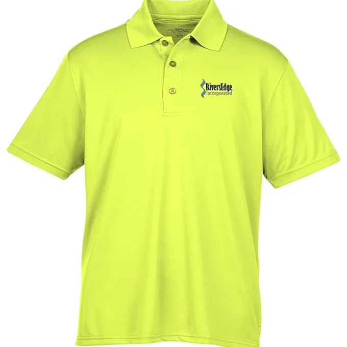 Vansport Omega Solid Mesh Tech Polo - Men's - Embroidered