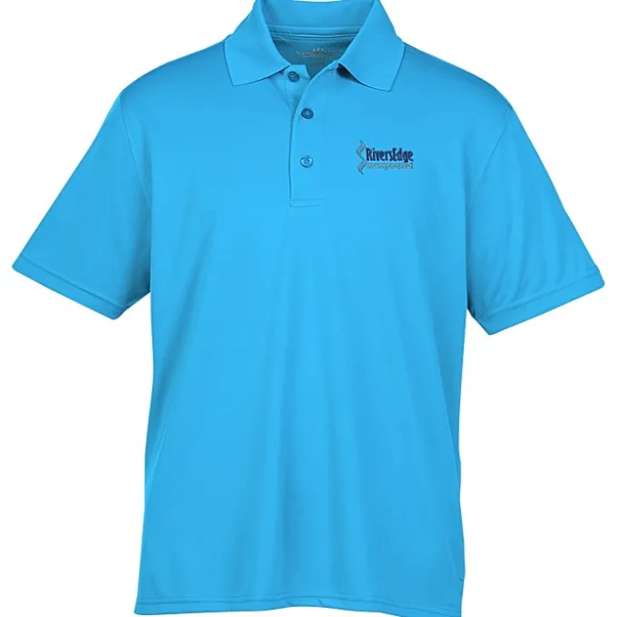 Vansport Omega Solid Mesh Tech Polo - Men's - Embroidered