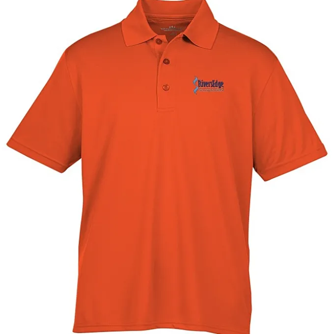 Vansport Omega Solid Mesh Tech Polo - Men's - Embroidered