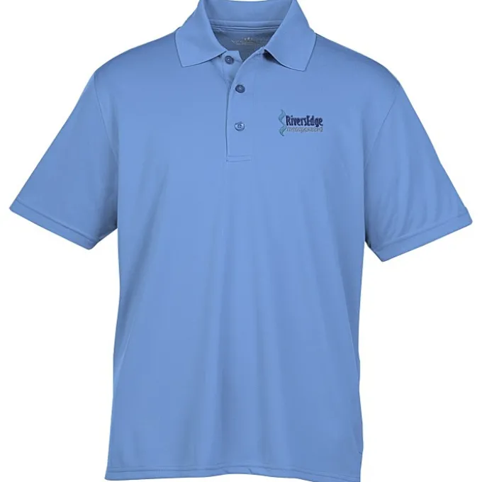 Vansport Omega Solid Mesh Tech Polo - Men's - Embroidered
